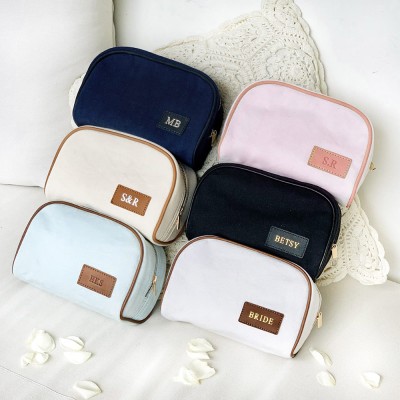 Personalised Monogrammed Cosmetic Bag Wonderful Gift for Bridesmaid