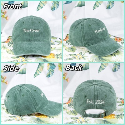 Custom Embroidered Hat Personalized Matching Vintage Baseball Hat