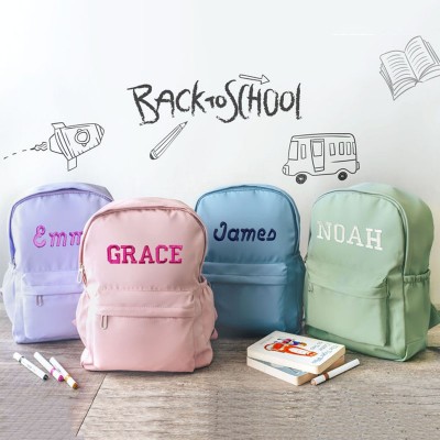Personalised Embroidered Children's Backpack Back to School Gifts