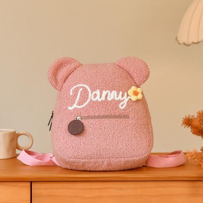 Personalised Teddy Bear Backpack for Kids Unique Child's Gift