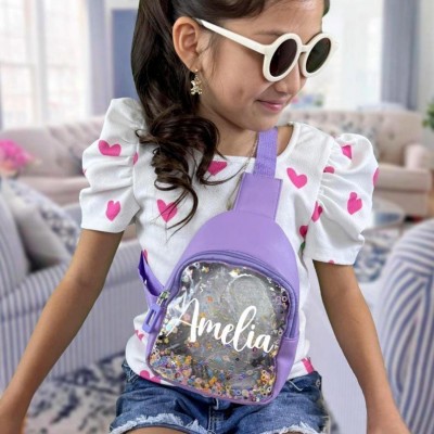 Personalised Sparkle Sling Bag Mini Purse Child Handbag