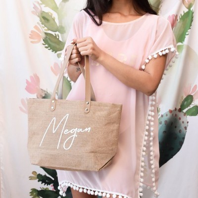 Personalised Beach Tote Mother's Day Gift Bag for Mum New Mum Gift Bag