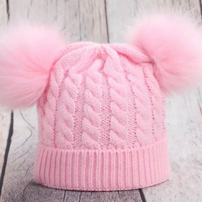 Personalized Embroidered Baby or Toddler Cable Knit Pom Hat