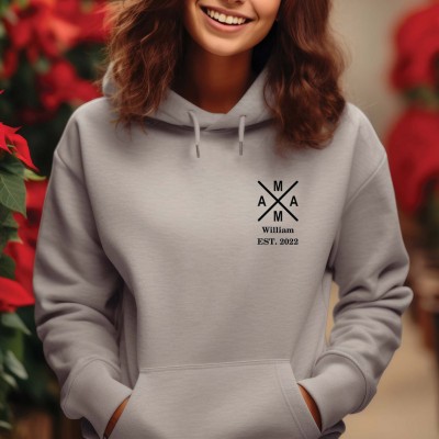 Personalized MAMA Est Year Hoodie