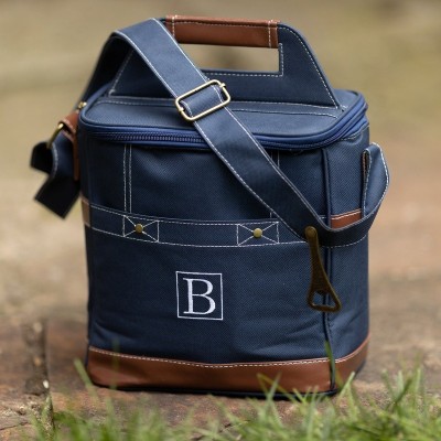 Personalised Embroidered Groomsmen Soft Insulated Canvas Cooler Set