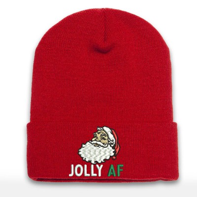 Embroidered Beanie Cap Christmas Beanie Hat