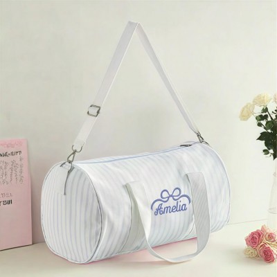 Personalised Embroidered Monogrammed Duffle Bag Travel Bag Kids Gym Bag