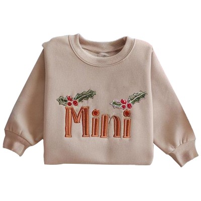 Custom Embroidered Family Sweatshirt Matching Christmas Shirt
