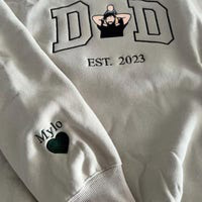 Custom Dad Hoodie Father Photo Hoodie XMAS Gifts