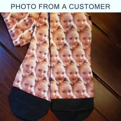 Personalised Valentines Face Socks For Couple Gift for Him Her
