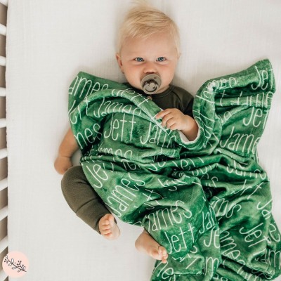 Personalised Name Blanket for Baby Great Gift for Birthday Baby Shower