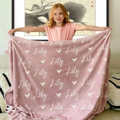 Personalised Name Blanket for Baby Great Gift for Birthday Christmas